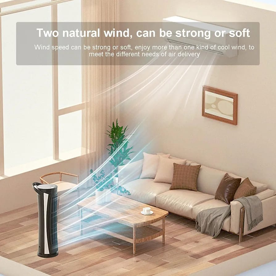 USB Desk Standing Cooling Fan, Electric Fan With LED Lights, Rechargeable Mini Tower Cooling Fan USB Desk Standing Cooling Fan, Electric Fan With LED Lights, Rechargeable Mini Tower Cooling Fan